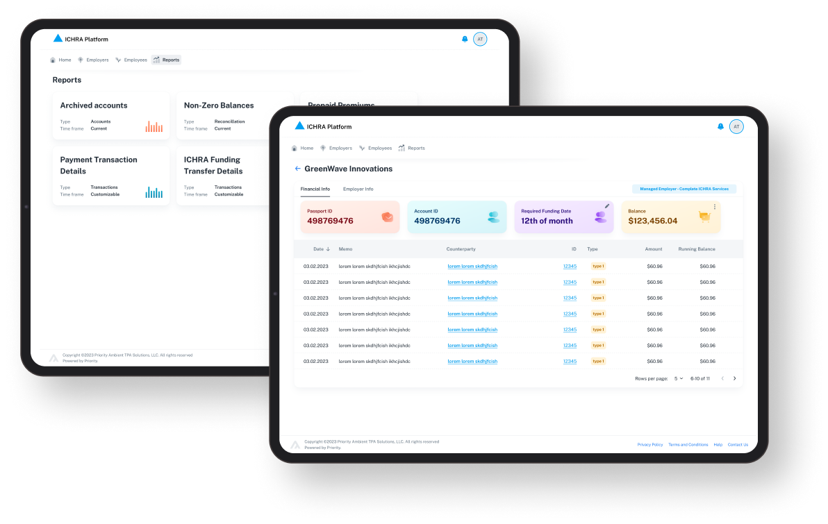 ICHRA Setup and Administration Platform Development