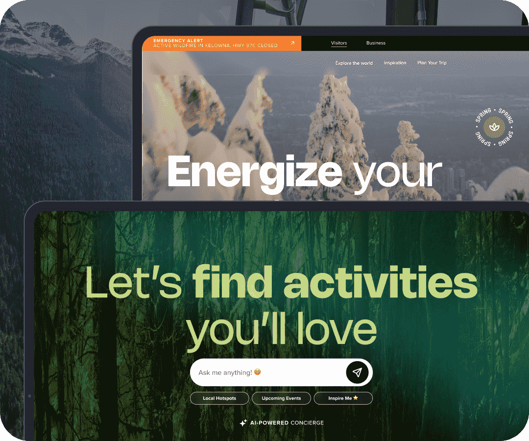 AI Concierge for North American City Tourist Web Guide